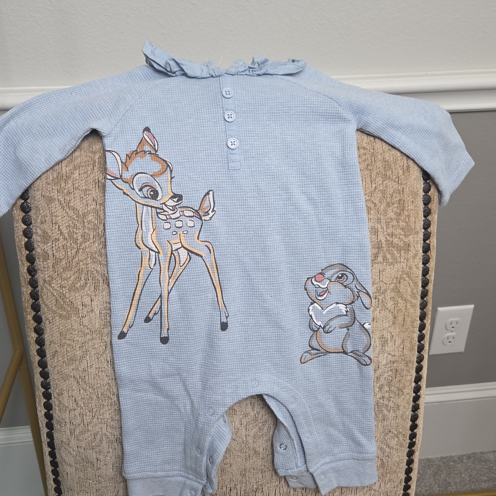 Disney Baby Light Blue Romper/ Carter Romper